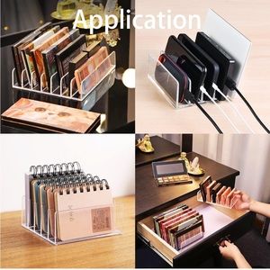 Eyeshadow Palette Makeup Organizer (2 Pack), 7 Sections Eyeshadow Storage Holder